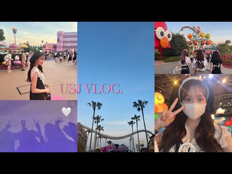 【USJ vlog】久しぶりのユニバ🌏🤍Hotel lunch🍴だいすきな友達と日帰り大阪☺︎✨💫