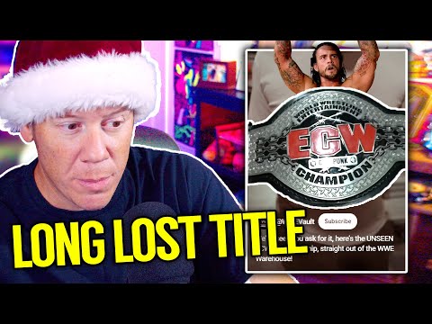 Reacting to NEVER USED CM PUNK ECW TITLE