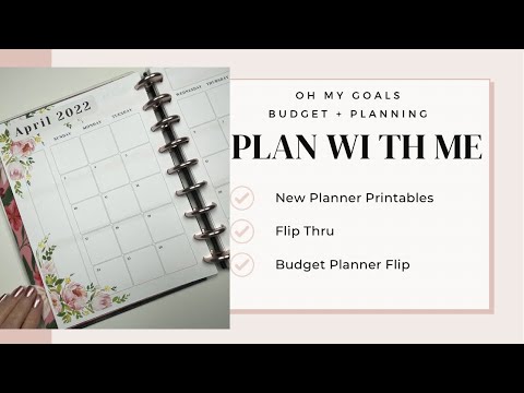 Plan With Me | Planner and Budget Printables | Oh My Goals Budget + Planning