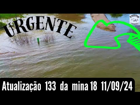 Atualização 133 da Mina 18 da BRASKEM no Mutange | Maceió | Alagoas Brasil | visto de cima em 4K