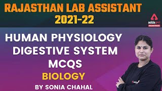 Rajasthan Lab Assistant 2021-22 | Biology | Human Physiology Digestive System MCQs | By Sonia Ma'am