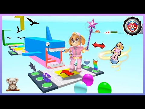 Skye's Magical Size-Change Adventure: Roblox Obby Quest! 天天的神奇尺寸變化冒險：機械方塊的任務！