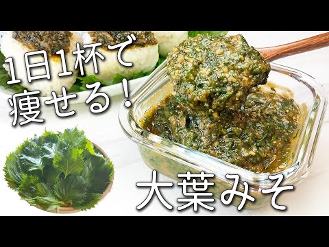 【大葉 味噌】これは絶対作って！５分で簡単！痩せる 万能調味料！ ご飯が進む 大葉 みそ 作り方 簡単アレンジも紹介 大葉の保存方法 ダイエット