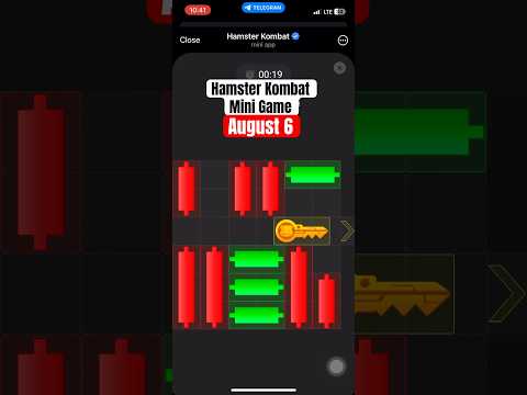 August 6 - Unlock Hamster Kombat Mini game puzzle