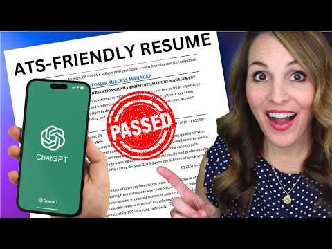 How To Write An ATS-Friendly Resume Using ChatGPT in 2024 | BEST FORMAT & TEMPLATE