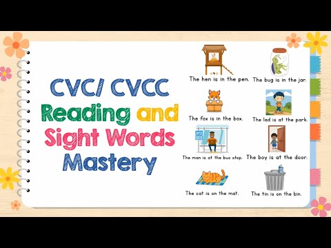 CVC Reading Practice | Sight Words for Grade 1 | "in, on, and at"