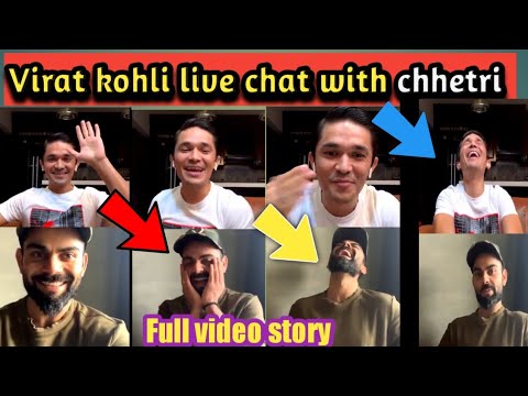 Virat kohli Instagram live chat with chhetri II virat kohli live video call today II Technical Fari