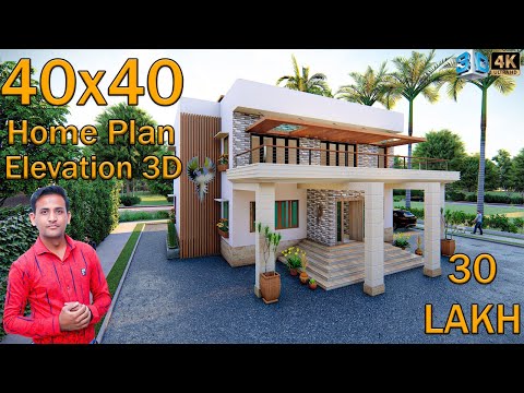 🏡 40'-0"x40'-0" House Design | House Plan With 3D Design | House Map With Detail#ShivajiHomeDesign