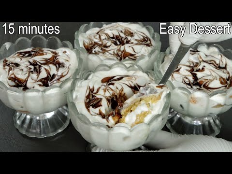 15 minutes Fruit Dessert Recipe | Dessert without Egg