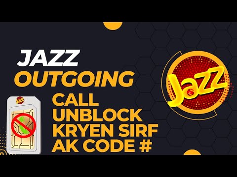 Outgoing call Unblock by Jazz sim ||on jazz network by just one code