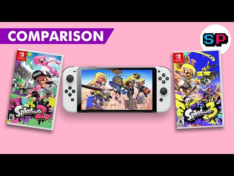 Splatoon 2 VS Splatoon 3 on Nintendo Switch OLED