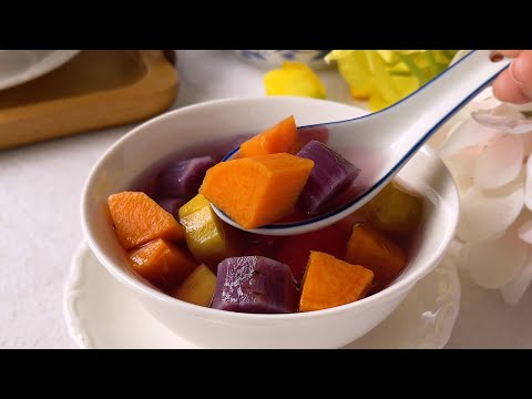 Sweet Potato and Ginger Tong Sui | Sweet Potato Dessert Soup | 番薯糖水