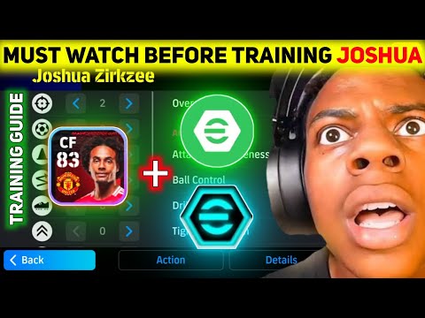 BEST TRAINING FOR JOSHUA ZIRKZEE | HOW TO TRAIN ZIRKZEE IN EFOOTBALL 2025