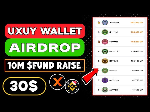 UXUY Wallet Airdrop 🤑 Binance Labs Invested UXUY project 😱 UXUY Fund Raise💲