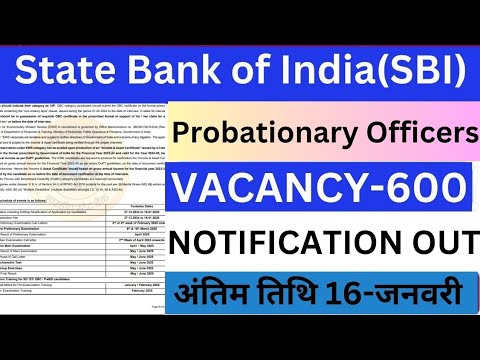 🚨SBI PO Recruitment 2024| Detailed Notification Out 2024| Apply Online for 600 Post|💼✨