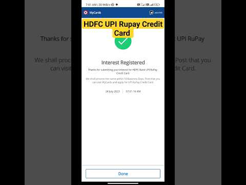 Hdfc UPI Rupay Credit Card #techadda #hdfccreditcard #hdfc #hdfcRupayCC #rupaycreditcard #hdfcbank