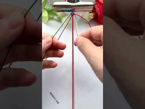 Christmas Panlong knot rope braiding tutorial hand rope braiding tutorial handmade DIY handmade