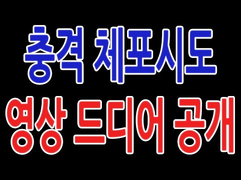 충격 체포시도 영상 드디어 공개