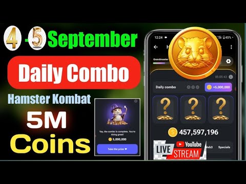 Hamster combat daily combo ||Hamster combat daily combo 4 September