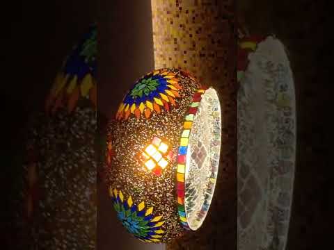 Handmade mandala design lampshade.#mandala #shorts #lampshade