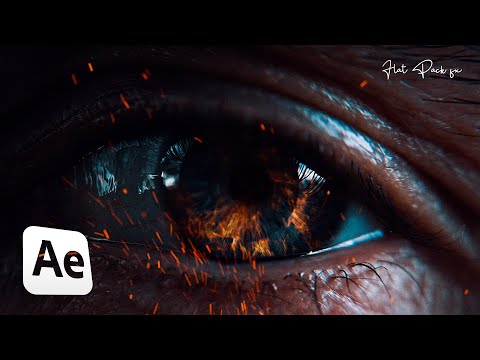 SEAMLESS 3D Fire Eye Zoom Transition // After Effects 2021