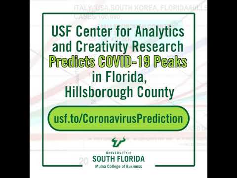 USF Center for Analytics and Creativity Research Predicts COVID-19 Peaks in Florida