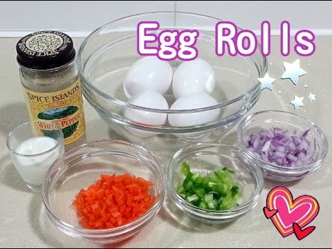 How To Make Egg Rolls Snacks（捲蛋）funfunyIn Cooking 31