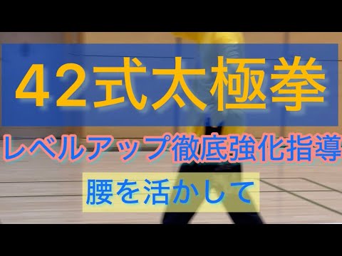 42式総合太極拳をレベルアップ強化指導#張紹偉