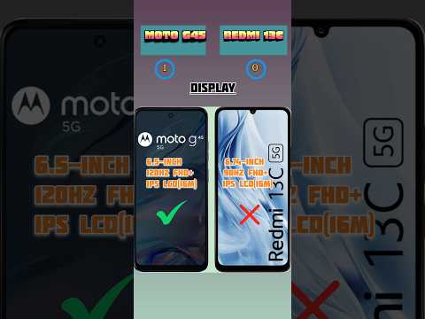 MOTO G45 5G VS REDMI 13C 5G