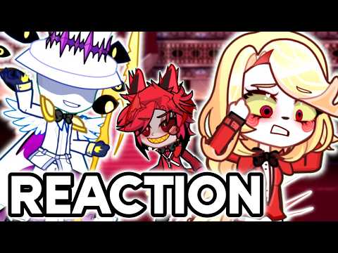 Hazbin Hotel React to God vs Alastor || Hazbin Hotel Gacha Animation || REACTION