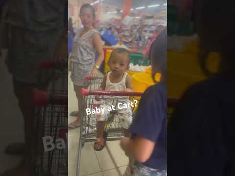 BABY AT THE CART I WHAT YOU GONNA BUY? GROCERY TIME #share  #like  #fun  #baby #amazing