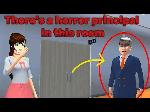 There's a horror Principal room هناك غرفة رعب رئيسية في Sakura School Simulator