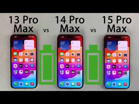 iPhone 15 Pro Max vs 14 Pro Max vs 13 Pro Max Battery Life DRAIN Test