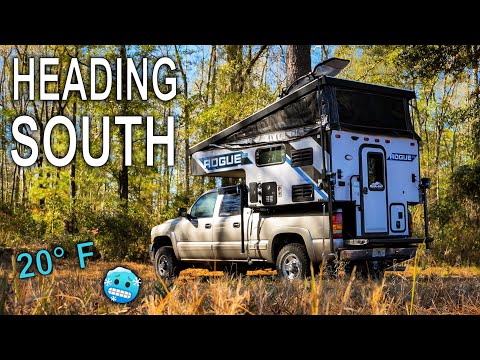 Escaping The COLD! Truck Camper Life on the Road