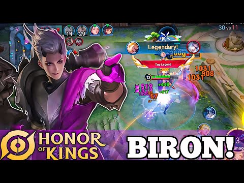 Biron Clash Lane Gameplay! Honor of kings