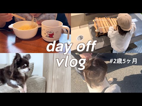 【休日vlog】2歳5ヶ月と過ごす週末🌿トイトレ問題🧻／買い物🛒／お散歩👣／ランチは🍜🥢