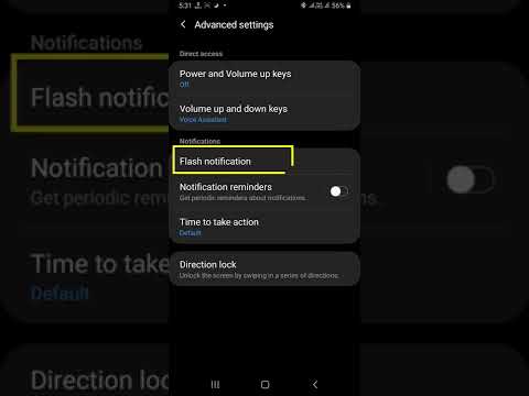 Flash light notification for calls in samsung mobile|samsung A7 (2018) |#samsungmobile