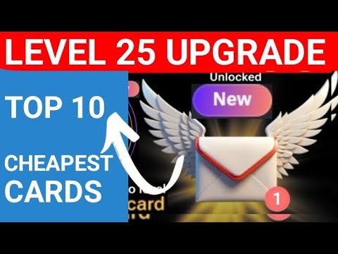 Hamster Kombat Card Level 25 Upgrade - Which card to upgrade to level 25? TOP TEN CHEAPEST CARDS