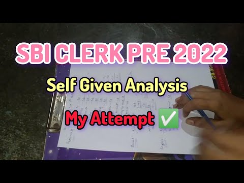 SBI CLERK PRE|| SELF GIVEN ANALYSIS🔥25 Nov 2022 #sbi #sbiclerk #sbiclerk2022