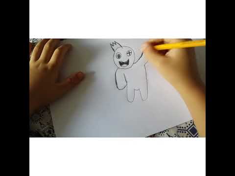 Drawing Rainbowfriends (made by 7 years old Ilir)