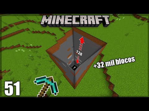 QUEBREI uma CHUNK INTEIRA na PICARETA! Minecraft Survival 1.19 #51 (Minecraft Bedrock)