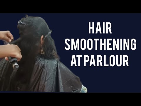 How to do hair smoothening at parlour/Hair smoothening video/Hair smoothening