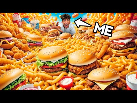 Eating NOTHING but JUNKFOOD for 24 HOURS! | The Royalty Family