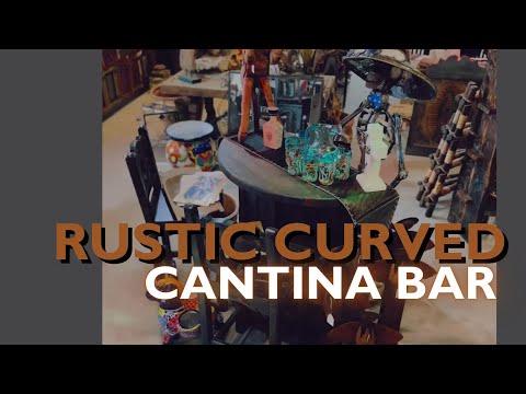 Rustic Curved Cantina Bar