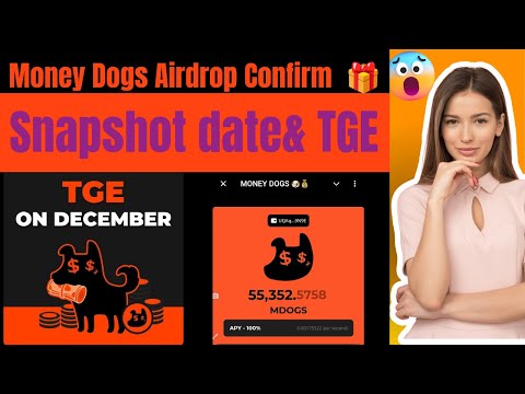 Money Dogs Airdrop Confirm ✅ Snapshot & Airdrop both are in a Week || $MDOGS Token Price Leaked ||