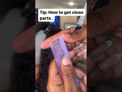 How to get clean parts #orlandobraids #hairgrowth #orlandostylist