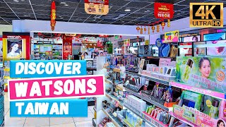 🇹🇼 Discover Watsons Health & Beauty in Taipei, Taiwan [4k Video]