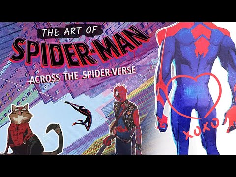 Spider-man Across the Spider-verse - The art of the movie - book flip through - 4k