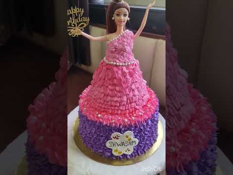 Barbie cake 🎂 Barbie cake design ✨ #barbie #barbiegirl #song #viral #ytshort #beautiful #sarika