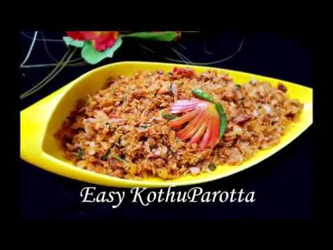 Easy kothuparotta with Leftovers